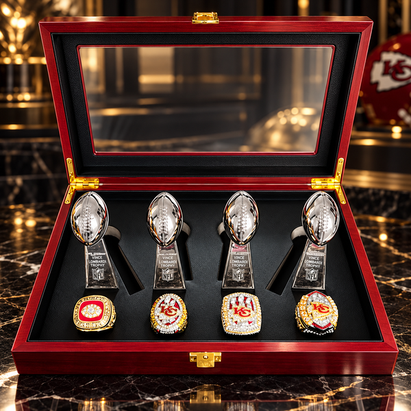 KINGDOM OF CHAMPIONS: The Kansas City Chiefs Legendary 4-Ring Super Bowl Collection