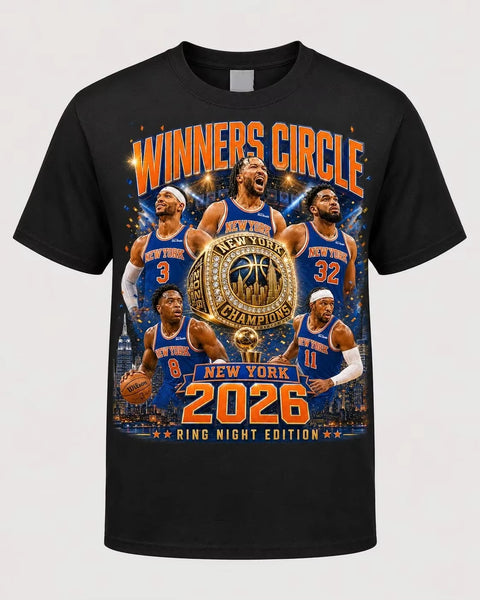 The Winners Circle: New York Knicks 2026 Championship Tee