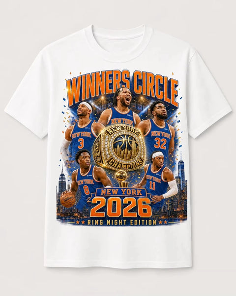 The Winners Circle: New York Knicks 2026 Championship Tee