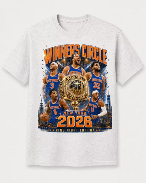 The Winners Circle: New York Knicks 2026 Championship Tee