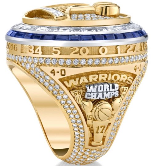 The 5-Time NBA World Champion Golden State Warriors Replica Ring